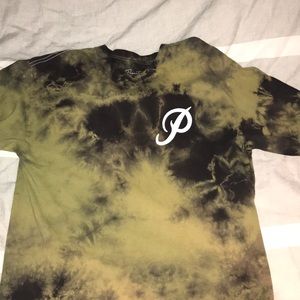 Green & Black Tie-Dye Primitive Long Sleeve Tee